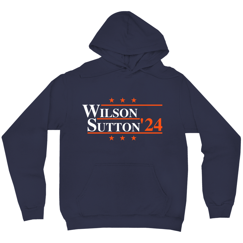 Wilson and Sutton 2024 Election Parody Pullover Hoodie