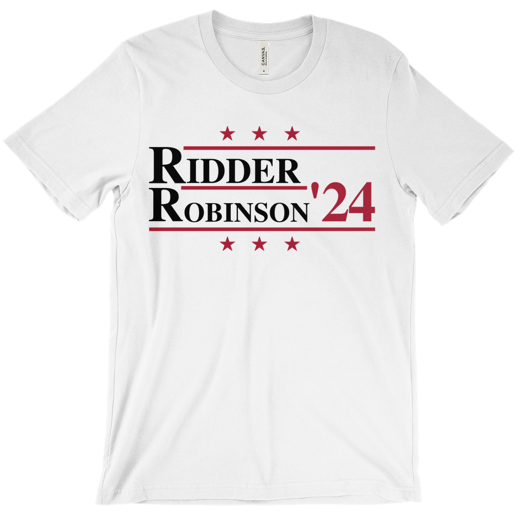 Ridder and Robinson 2024 Election Parody T-shirt