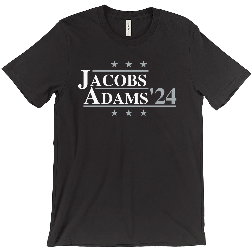 Jacobs and Adams 2024 Election Parody T-shirt