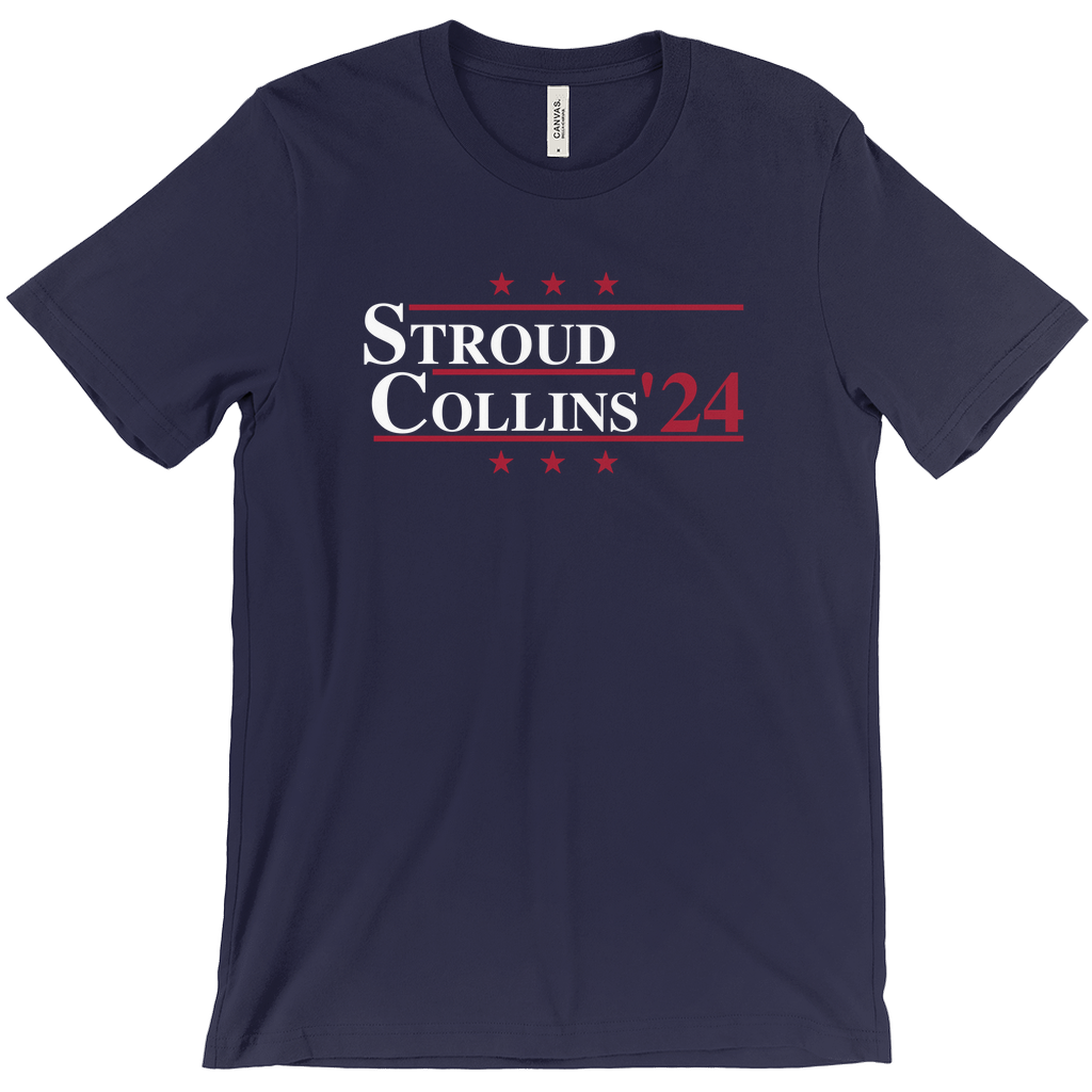 Stroud and Collins 2024 Election Parody T-shirt