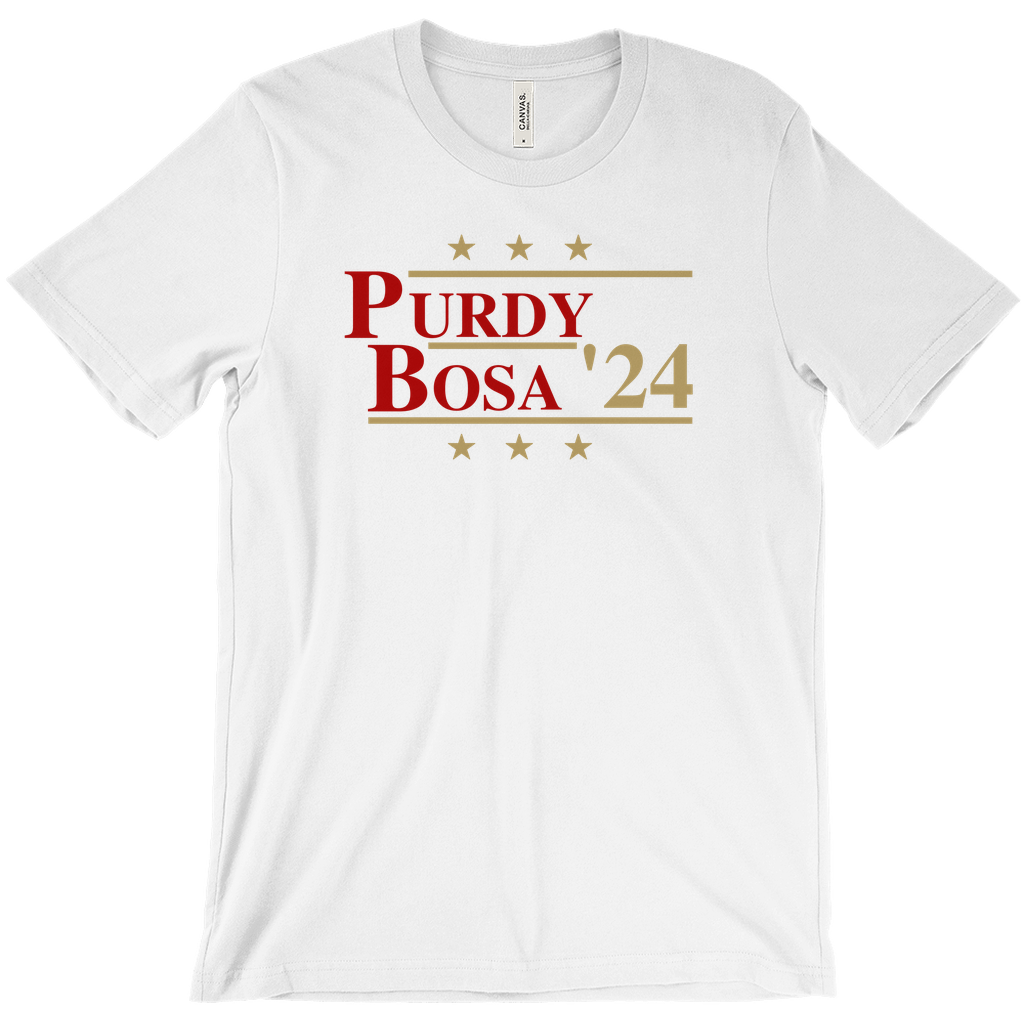 Purdy and Bosa 2024 Election Parody T-shirt