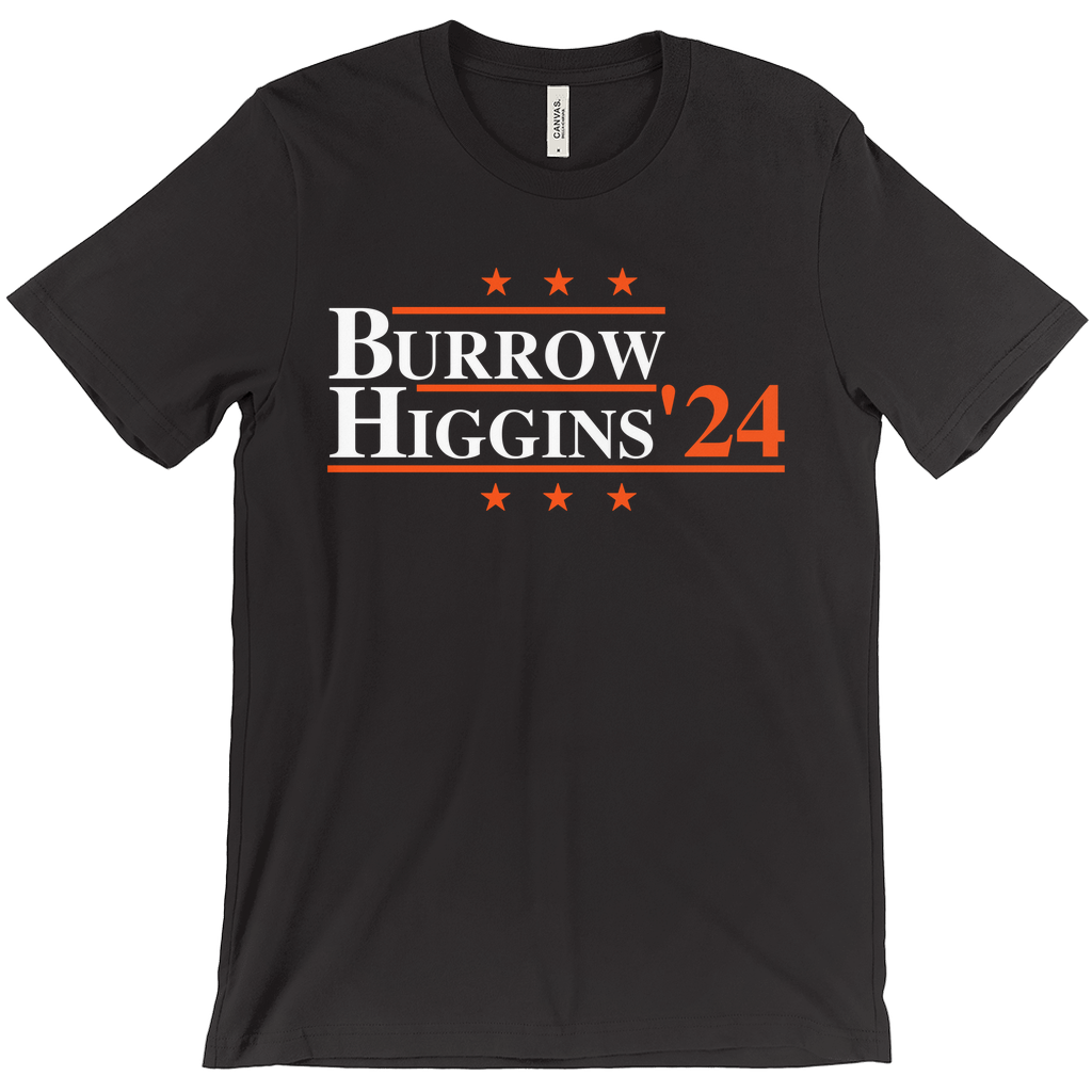 Burrow and Higgins 2024 Election Parody T-shirt