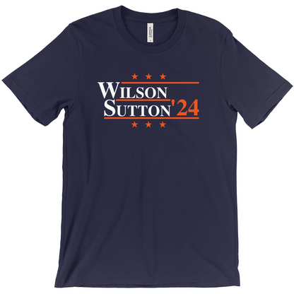 Wilson and Sutton 2024 Election Parody T-shirt