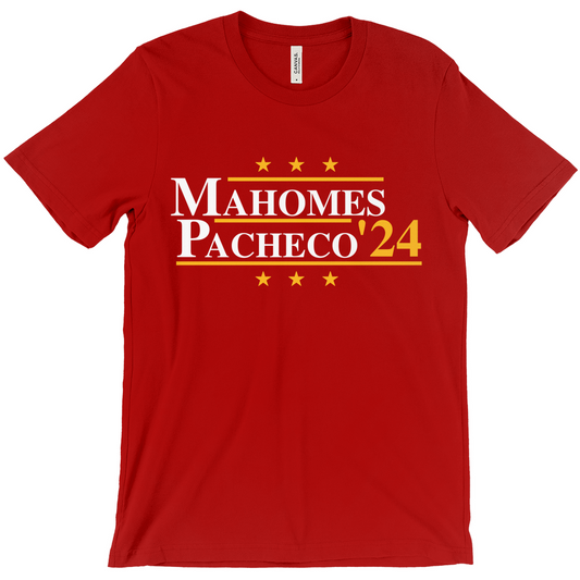 Mahomes and Pacheco 2024 Election Parody T-shirt