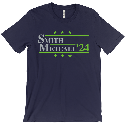 Smith and Metcalf 2024 Election Parody T-shirt