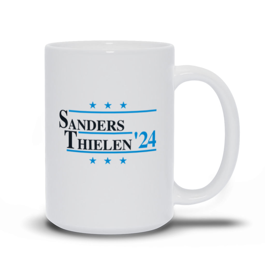 Sanders and Thielen 2024 Election Parody Coffee & Tea Mug