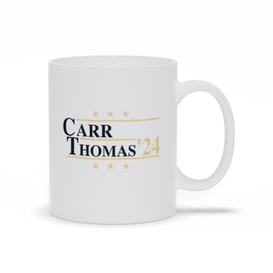 Carr and Thomas 2024 Election Parody Coffee & Tea Mug