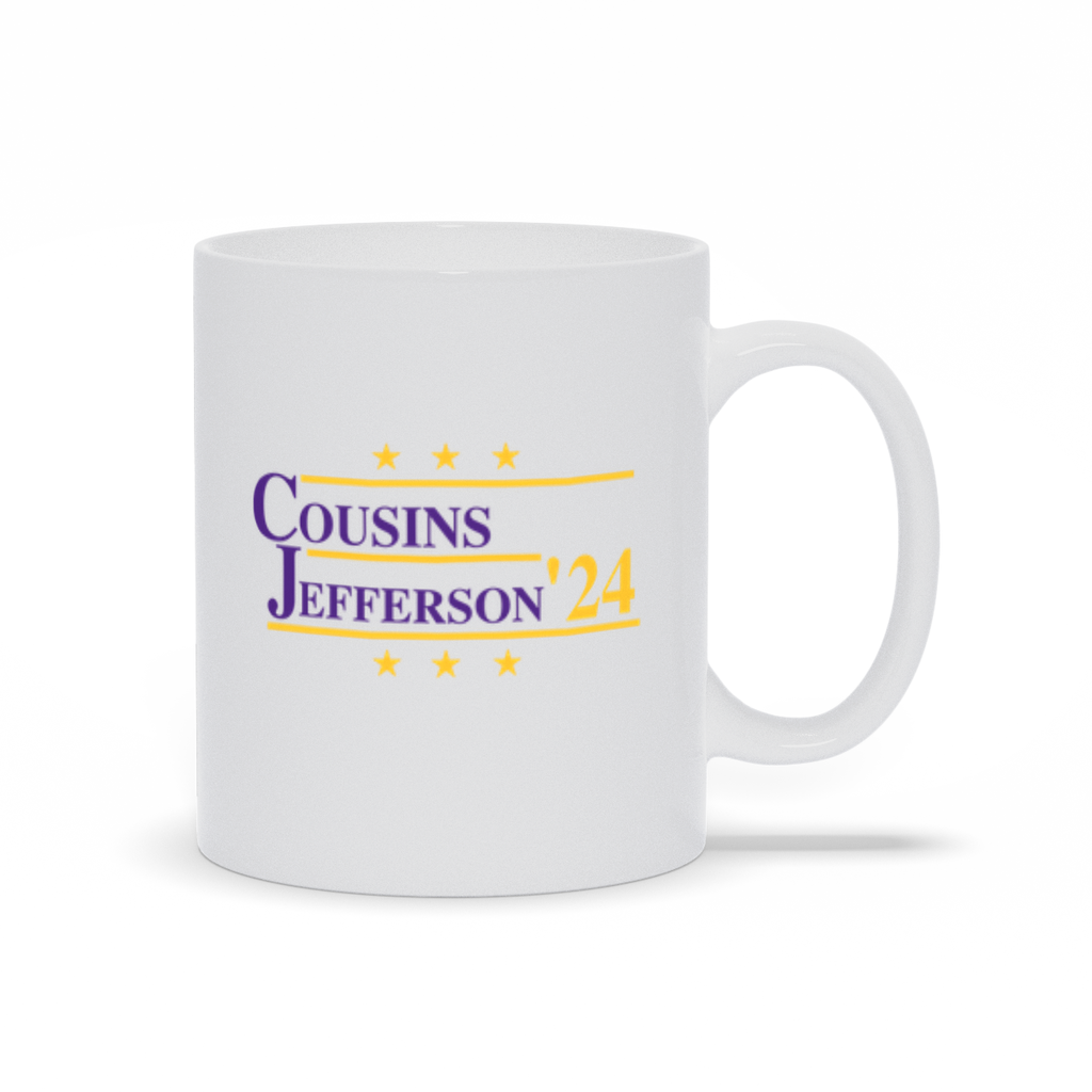 Cousins and Jefferson 2024 Election Parody Coffee & Tea Mug