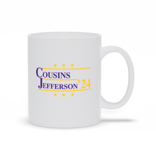 Cousins and Jefferson 2024 Election Parody Coffee & Tea Mug