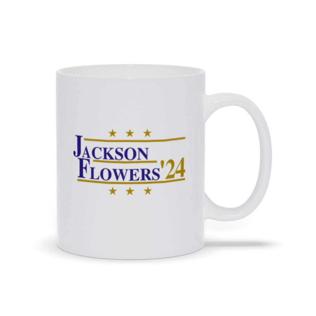 Jackson and Flowers 2024 Election Parody Coffee & Tea Mug