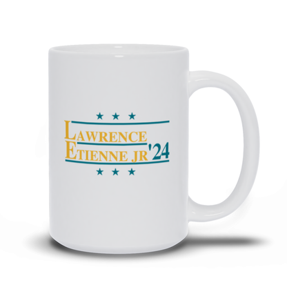 Lawrence and Etienne Jr. 2024 Election Parody Coffee & Tea Mug