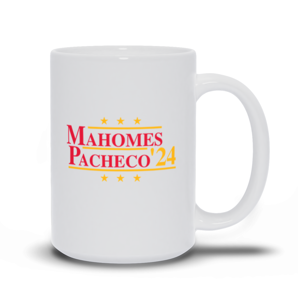 Mahomes and Pacheco 2024 Election Parody Coffee & Tea Mug