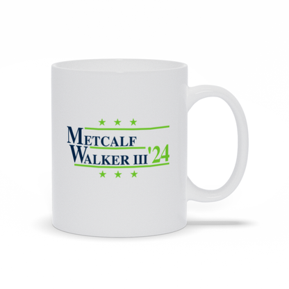 Metcalf and Walker III 2024 Election Parody Coffee & Tea Mug