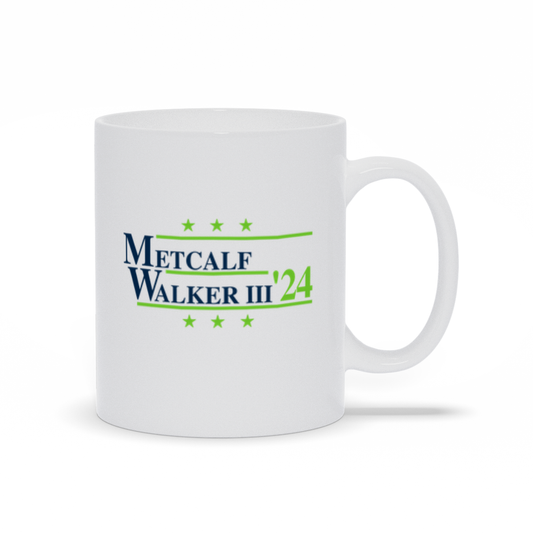 Metcalf and Walker III 2024 Election Parody Coffee & Tea Mug