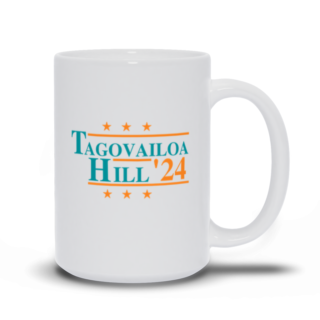 Tagovailoa and Hill 2024 Election Parody Coffee & Tea Mug (11oz)