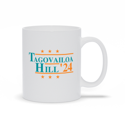 Tagovailoa and Hill 2024 Election Parody Coffee & Tea Mug (11oz)