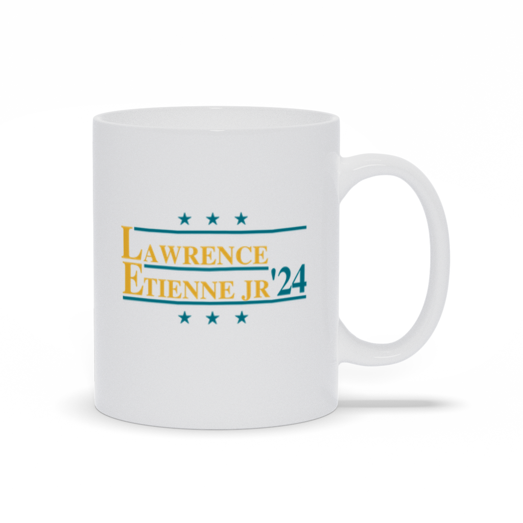 Lawrence and Etienne Jr. 2024 Election Parody Coffee & Tea Mug