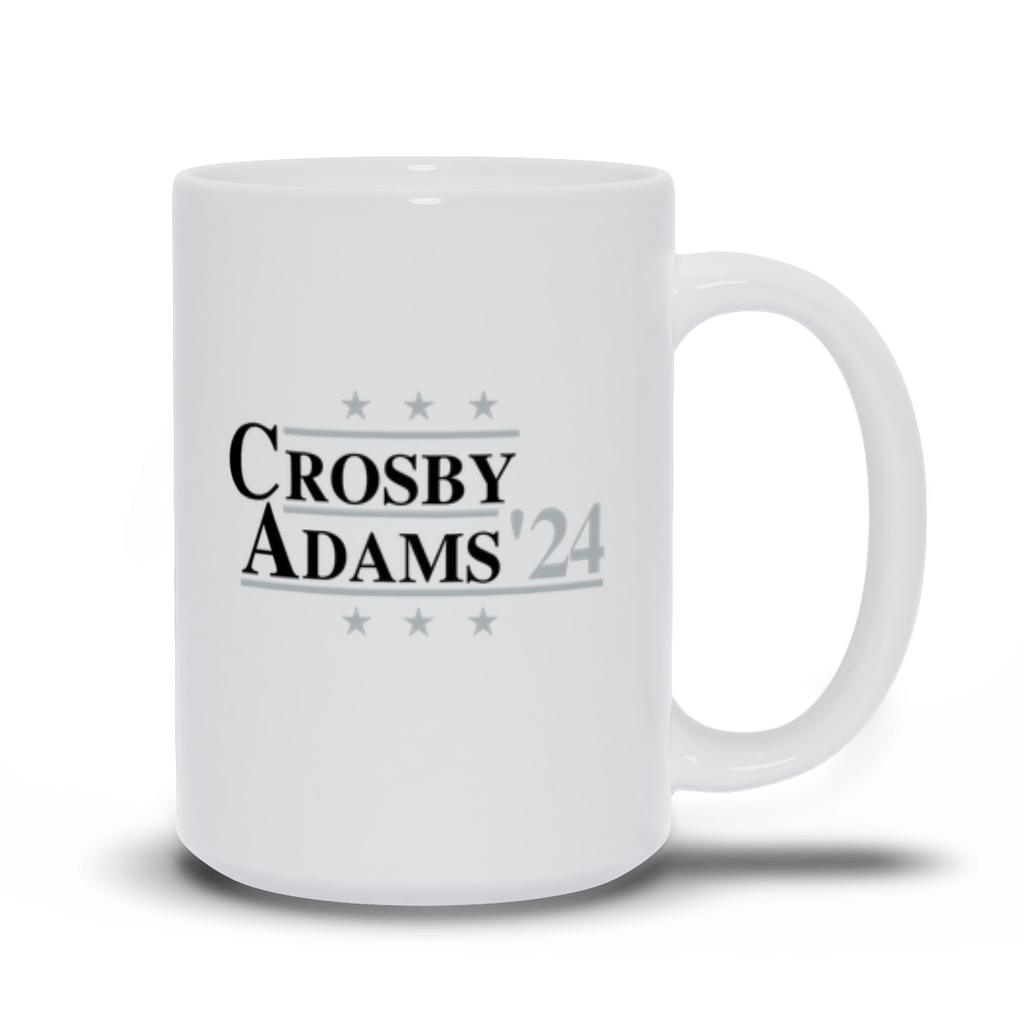 Crosby and Adams 2024  Election Parody Coffee & Tea Mug