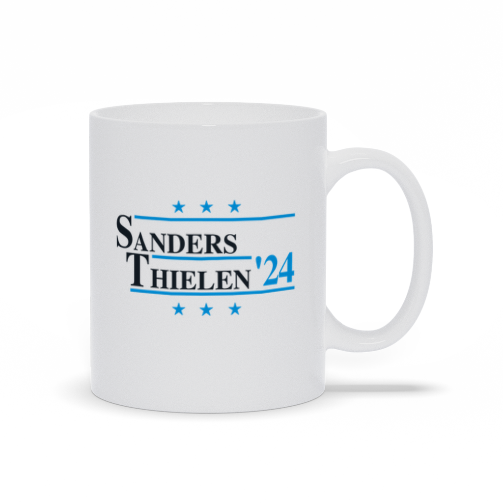 Sanders and Thielen 2024 Election Parody Coffee & Tea Mug