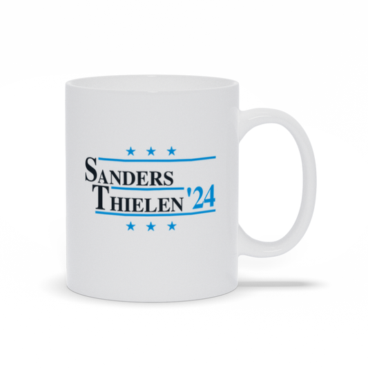 Sanders and Thielen 2024 Election Parody Coffee & Tea Mug