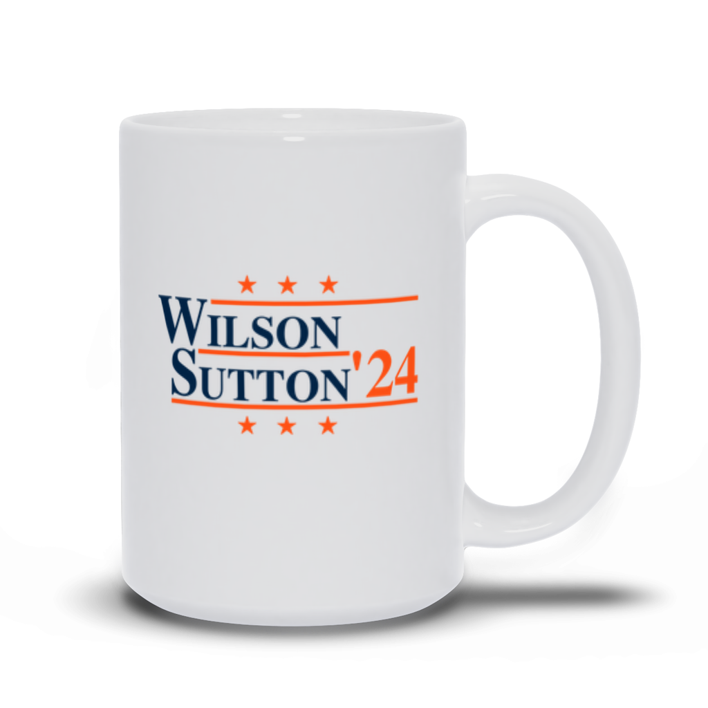 Wilson and Sutton 2024 Election Parody Coffee & Tea Mug