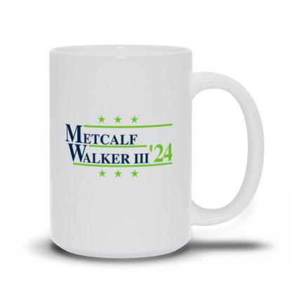 Metcalf and Walker III 2024 Election Parody Coffee & Tea Mug