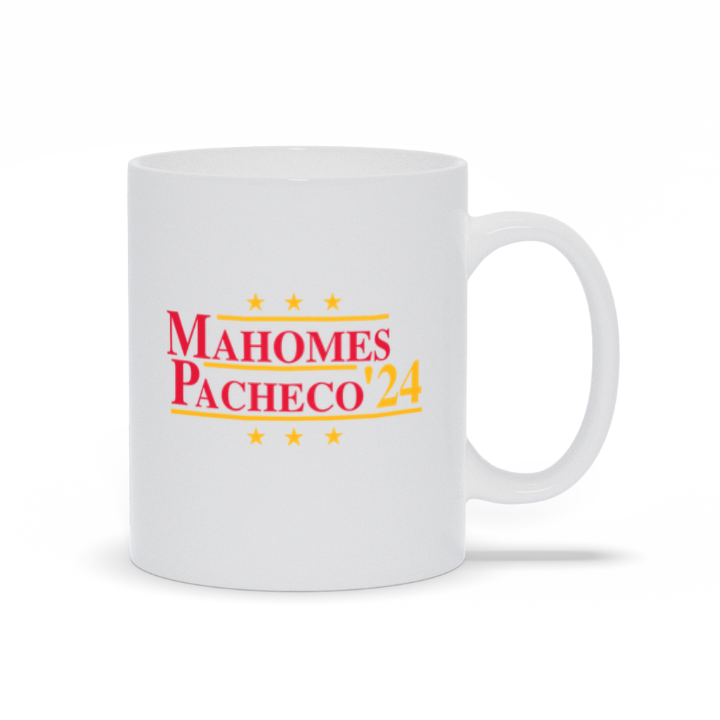 Mahomes and Pacheco 2024 Election Parody Coffee & Tea Mug