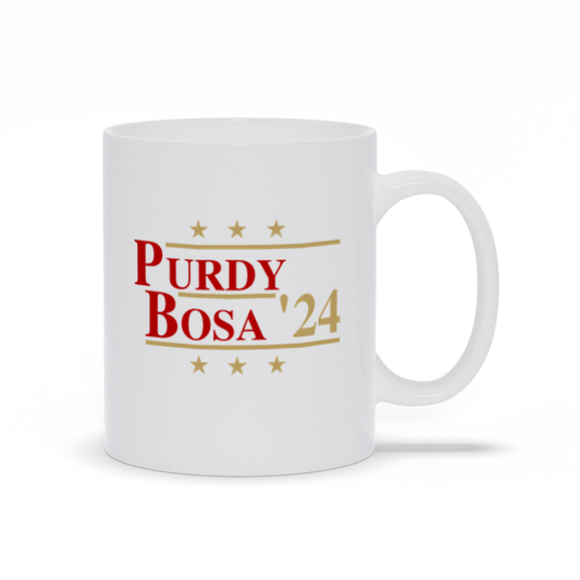 Purdy and Bosa 2024 Election Parody Coffee & Tea Mug