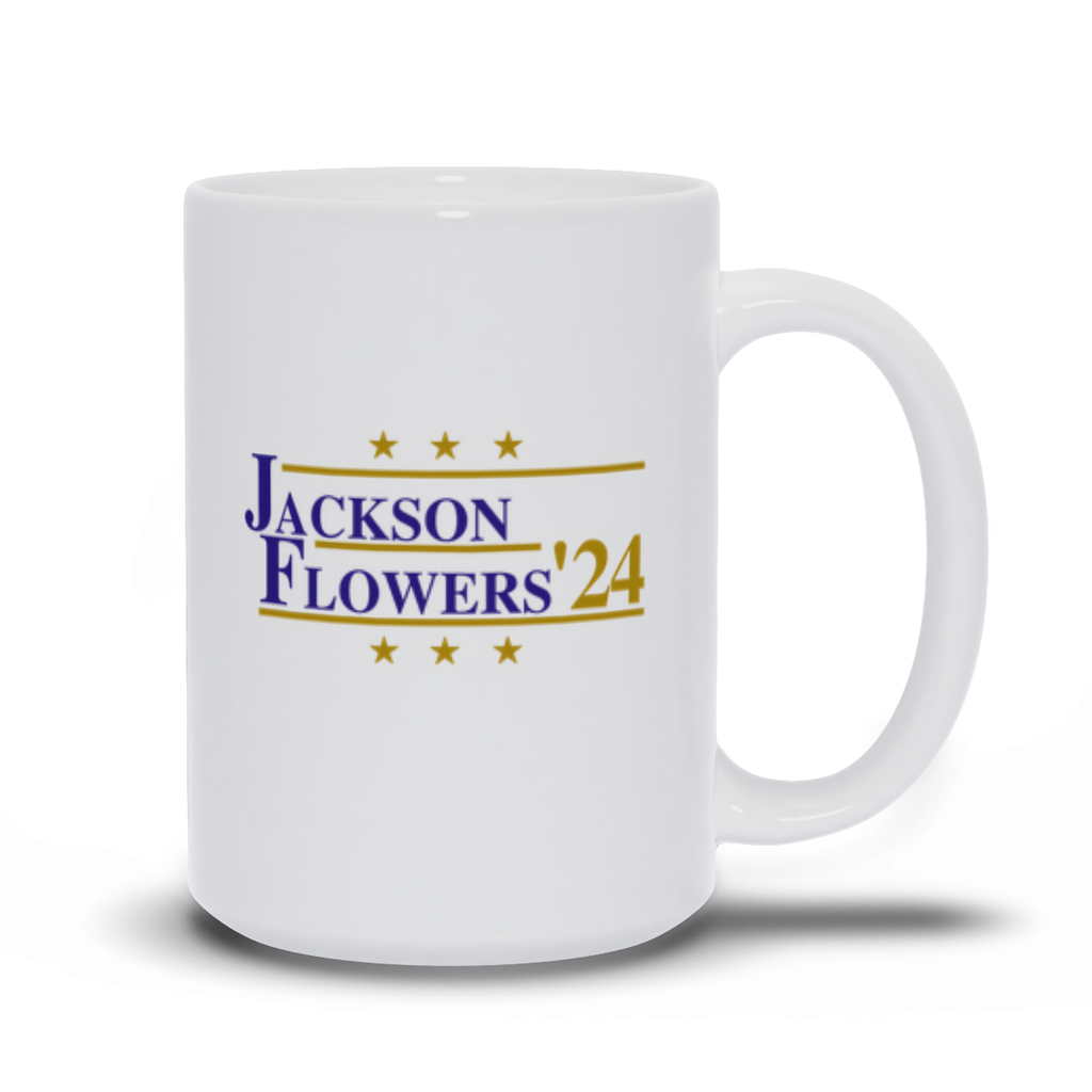 Jackson and Flowers 2024 Election Parody Coffee & Tea Mug