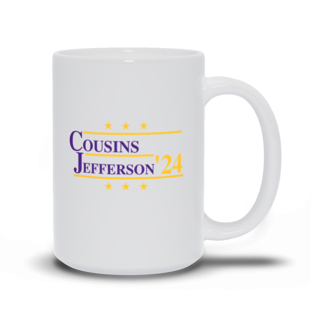 Cousins and Jefferson 2024 Election Parody Coffee & Tea Mug